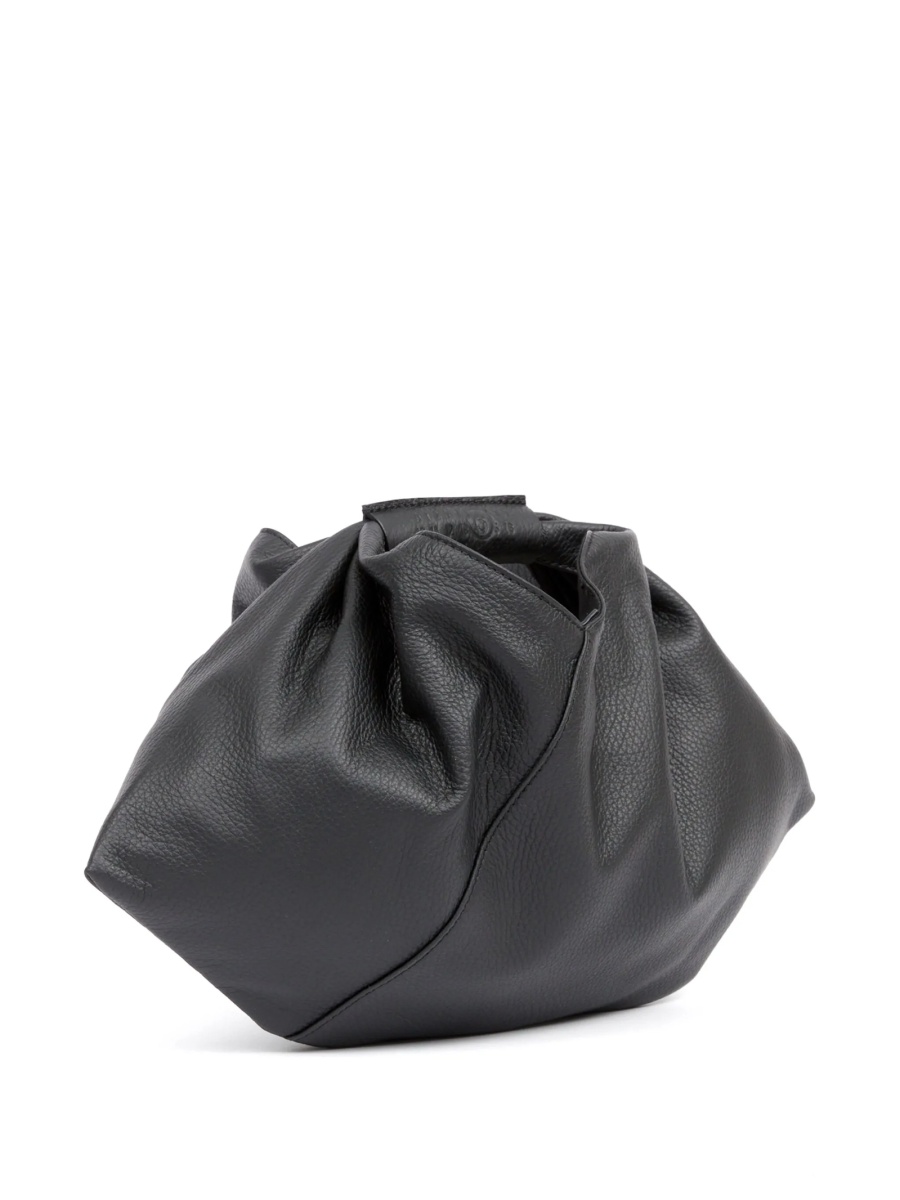 Geanta de mana MM6 Maison Margiela neagra din piele - Img 4