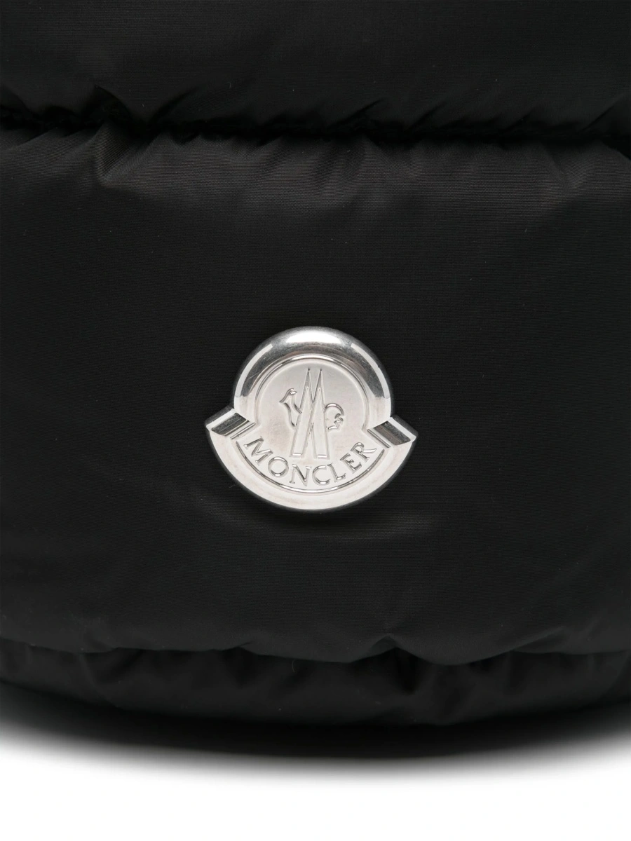 Geanta de mana Moncler neagra din poliamida - Img 4