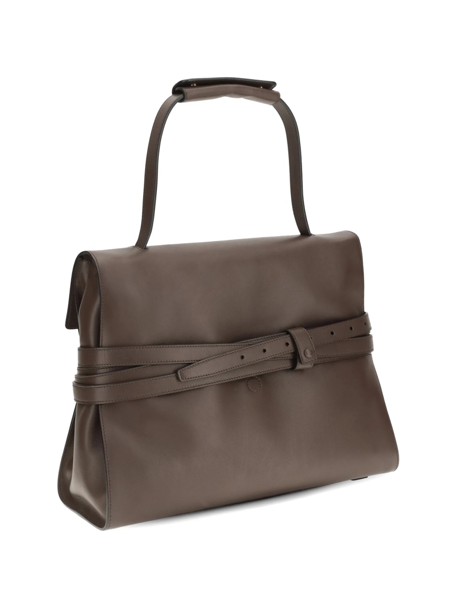 Geanta de mana Moschino maro din piele - Img 2