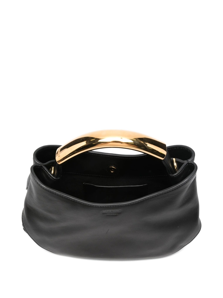 Geanta de mana Moschino neagra din piele - Img 5