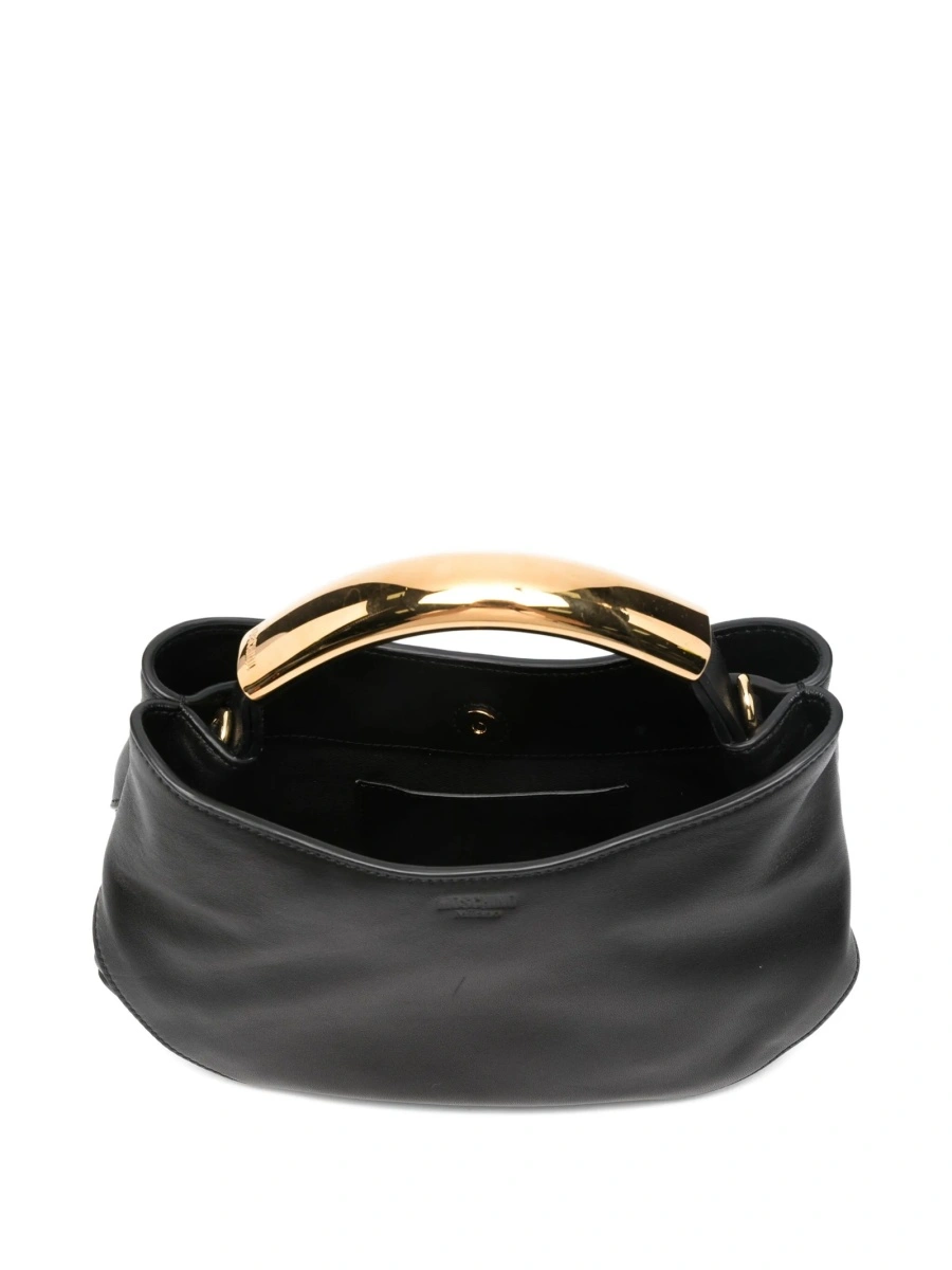 Geanta de mana Moschino neagra din piele - Img 5