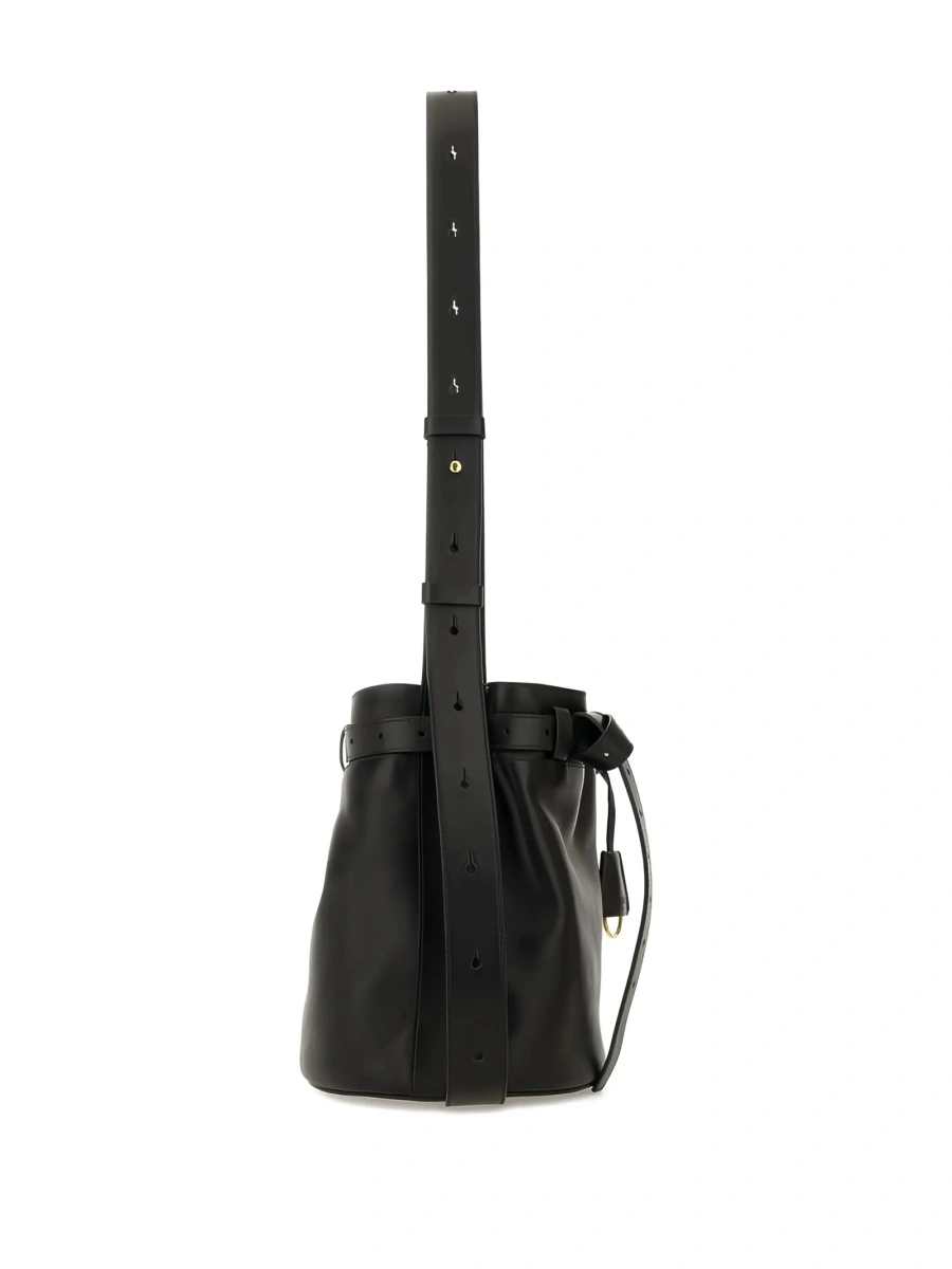 Geanta de mana Moschino neagra din poliamida - Img 3