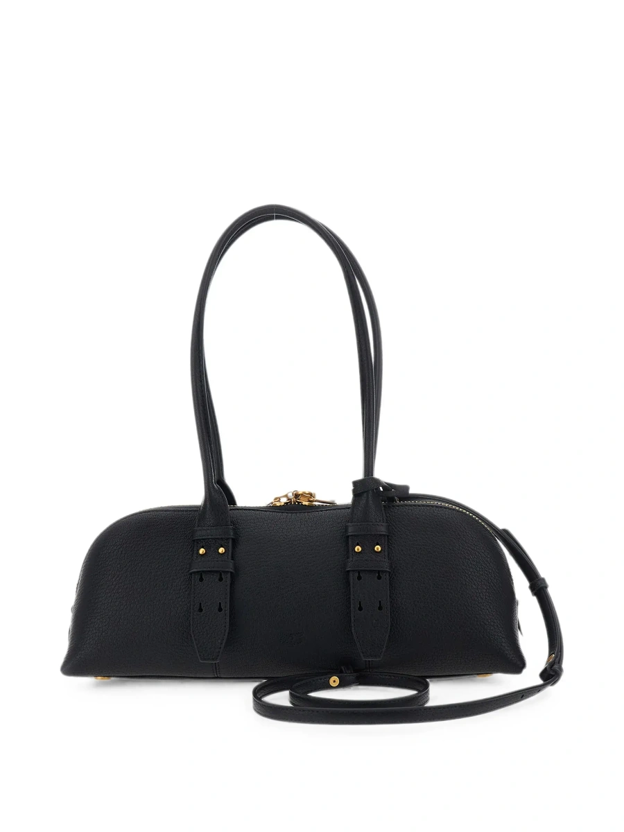Geanta de mana Pinko neagra din piele 'Bowling Horizontal' - Img 4