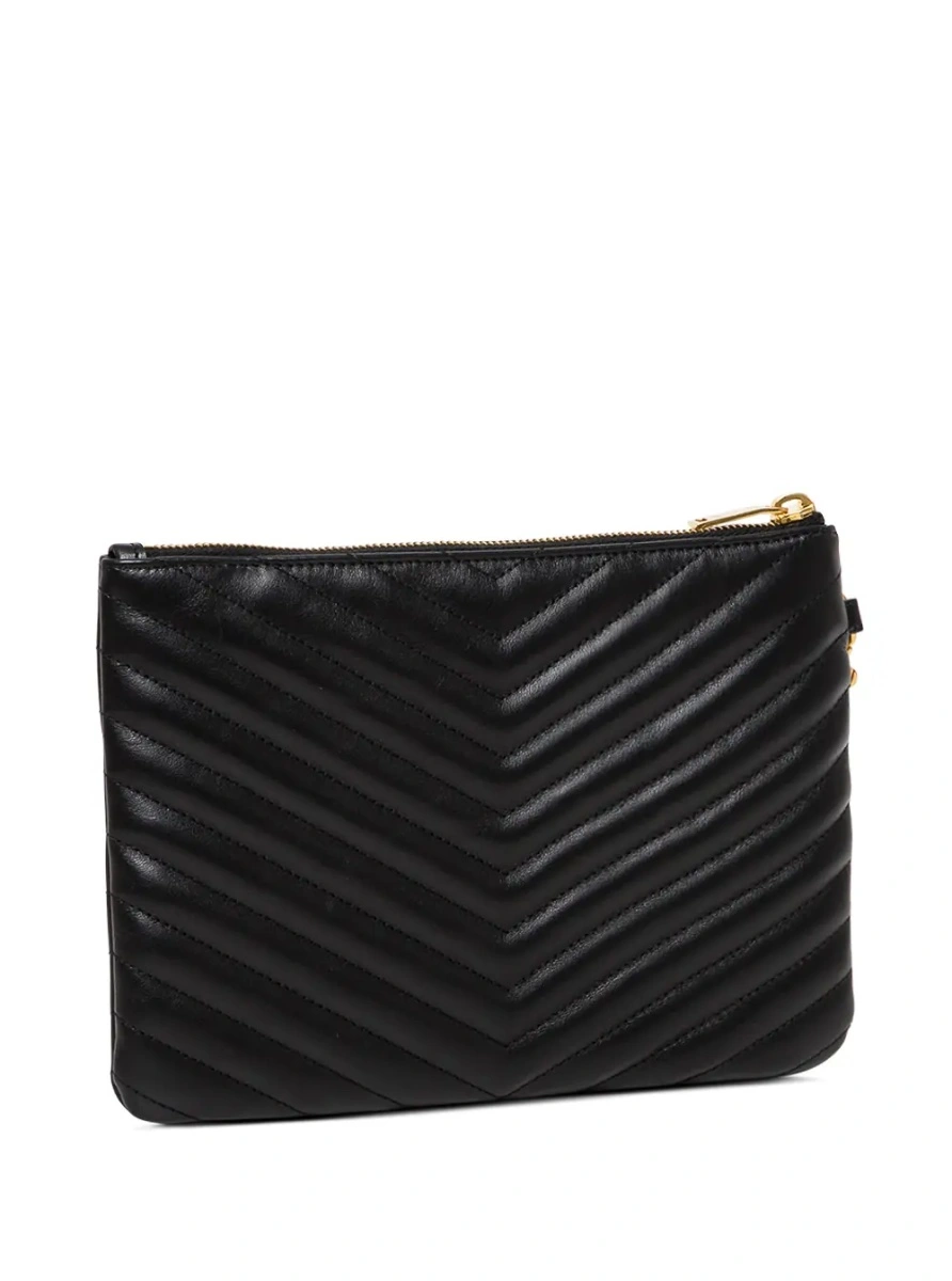 Geanta de mana Saint Laurent neagra din piele 'Monogram' - Img 2