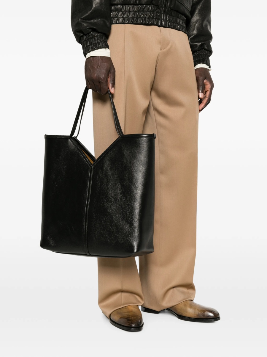 Geanta de mana Saint Laurent neagra din piele - Img 2