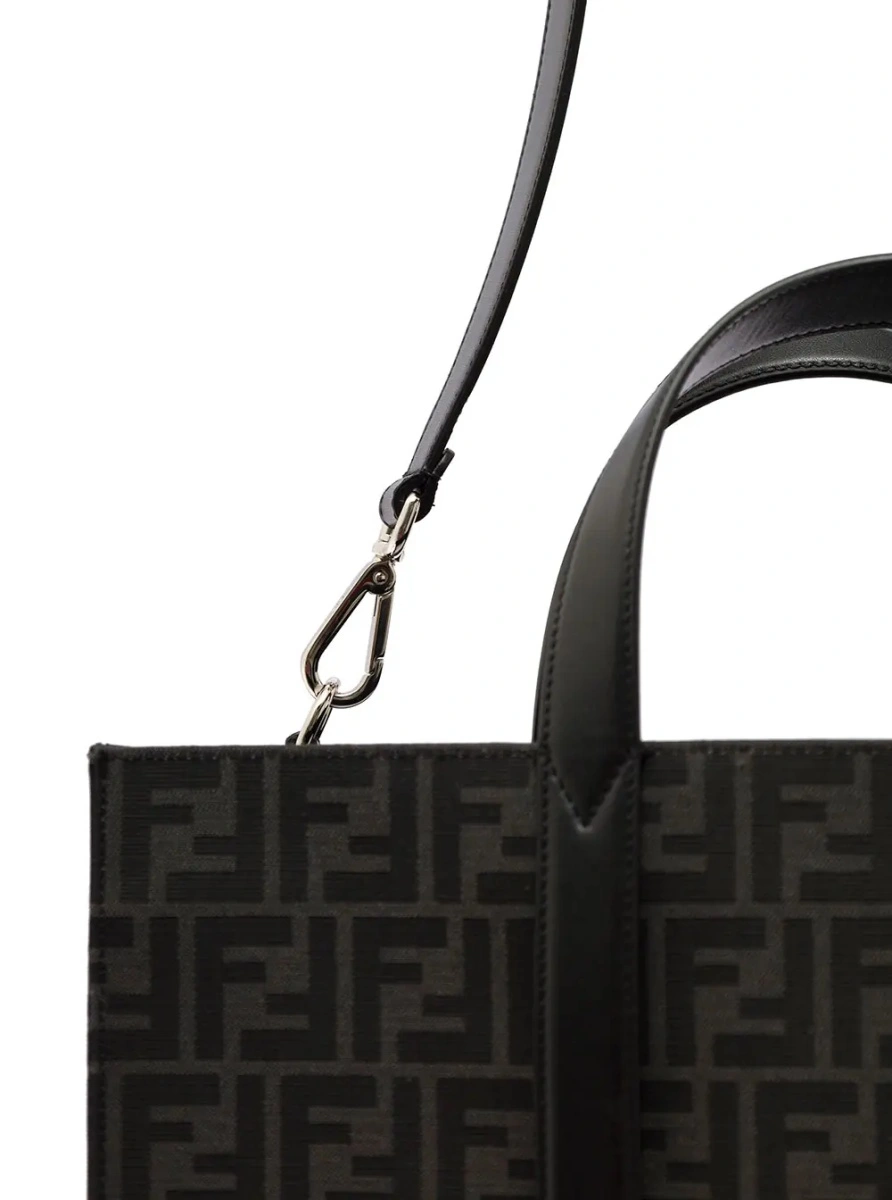 Geanta de mana Shopper in Tech Fabric Jacquard FF Fendi Man - Img 3