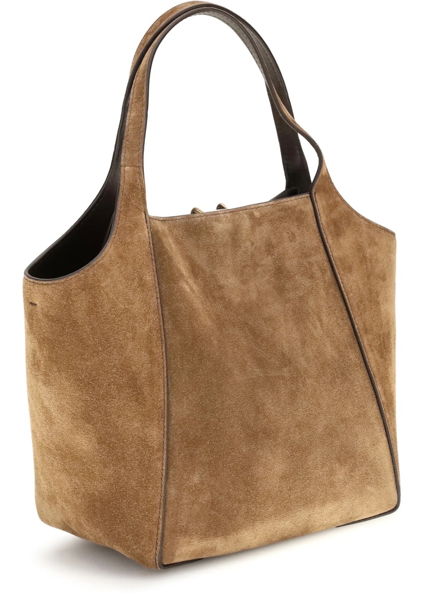 Geanta de mana Small sartorial suede Bucket Bag - Img 3