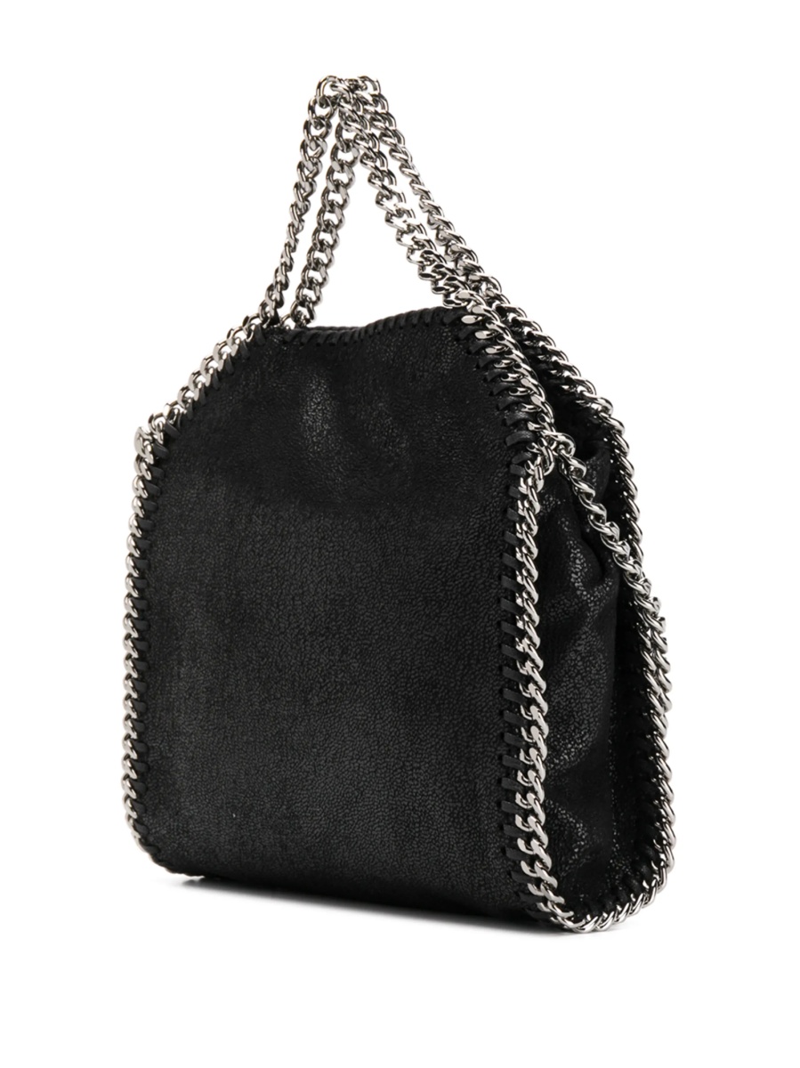 Geanta de mana Stella McCartney falabella neagra din polyester si poliester reciclat - Img 3