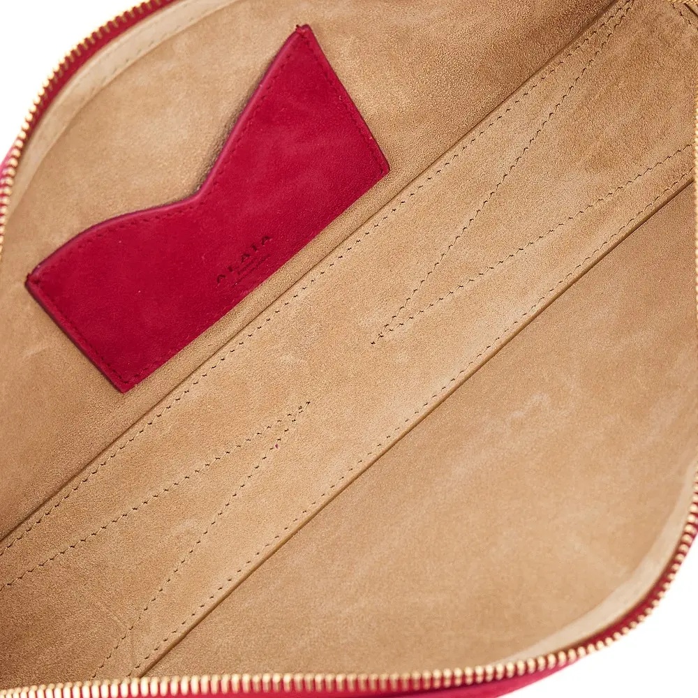 Geanta de mana Suede leather 'Le Teckel' clutch - Img 3