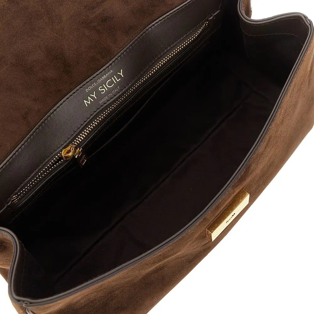 Geanta de mana Suede leather 'My Sicily' handbag - Img 3