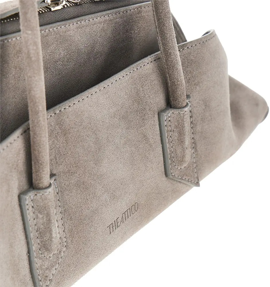 Geanta de mana Suede leather small 'La Passeggiata' bag - Img 4
