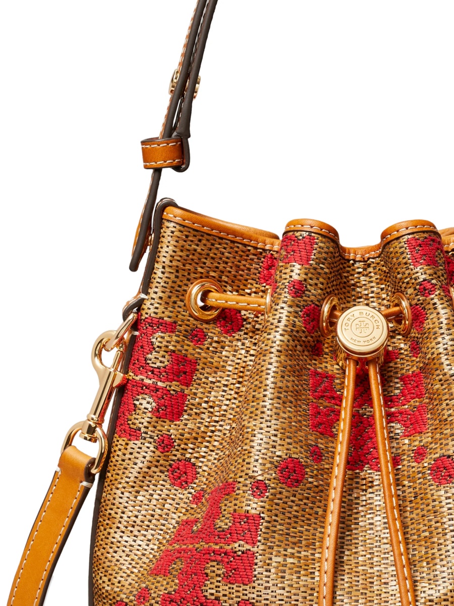 Geanta de mana Tory Burch neutra din poliamida si bumbac - Img 5