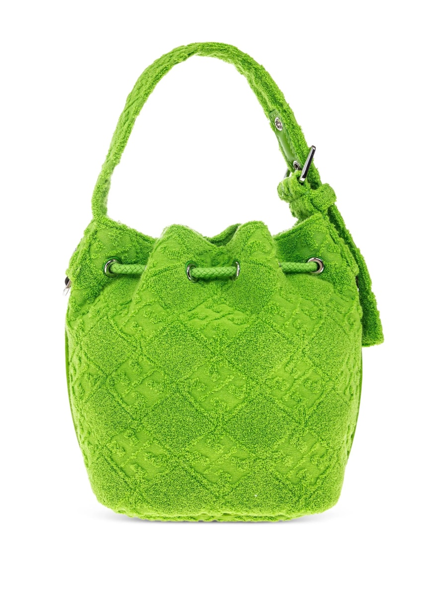 Geanta de mana Tory Burch verde din bumbac - Img 3