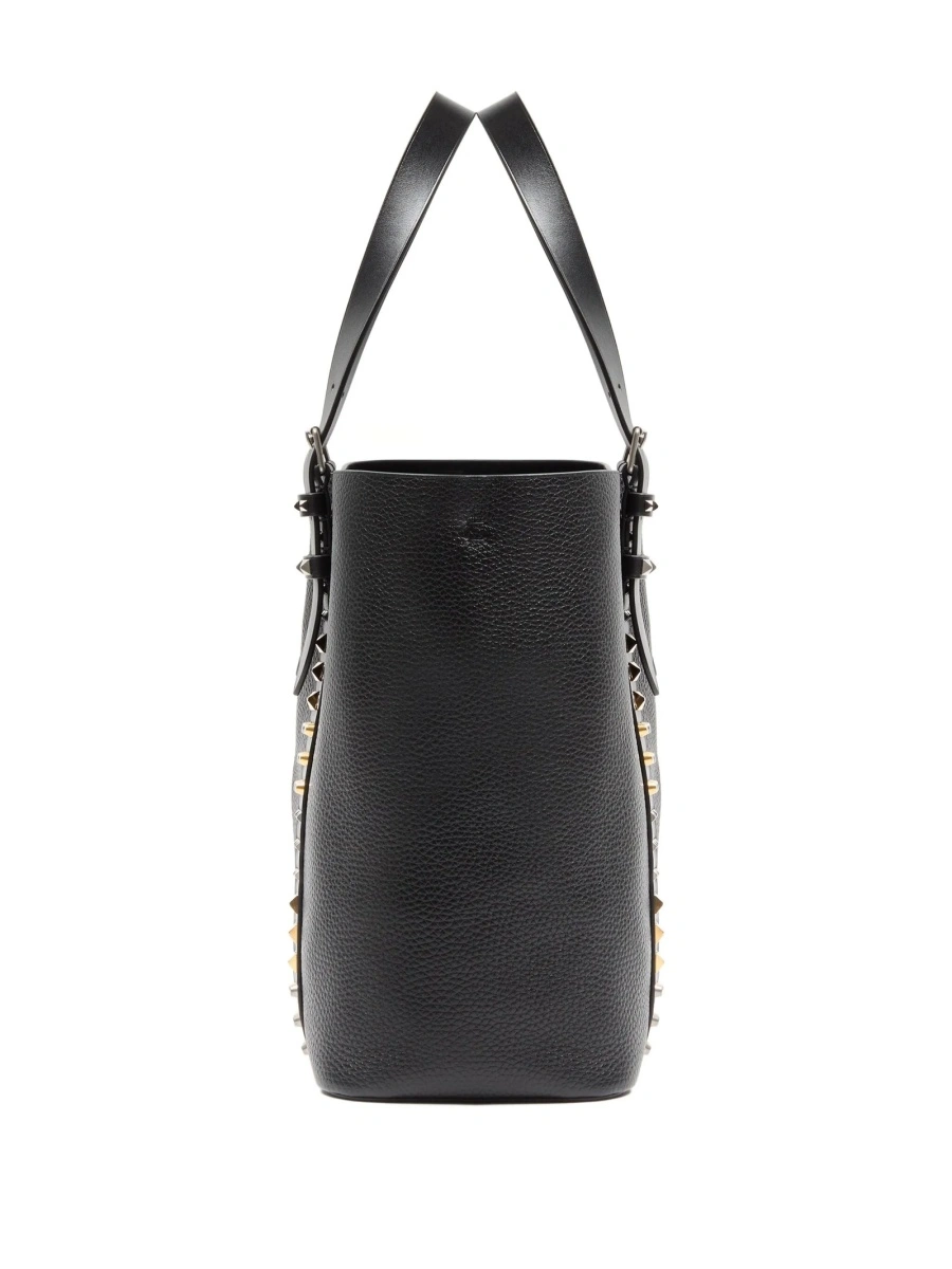 Geanta de mana Valentino Garavani Rockstud neagra din piele - Img 2
