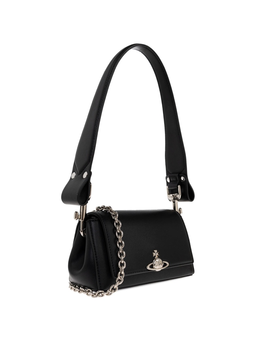 Geanta de mana Vivienne Westwood neagra din polyester - Img 4
