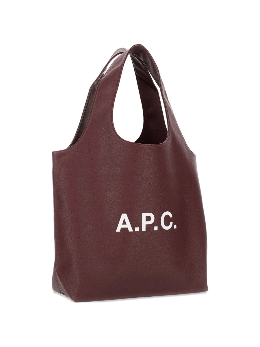 Geanta de umar A.P.C. maro din polyester si material textil - Img 3