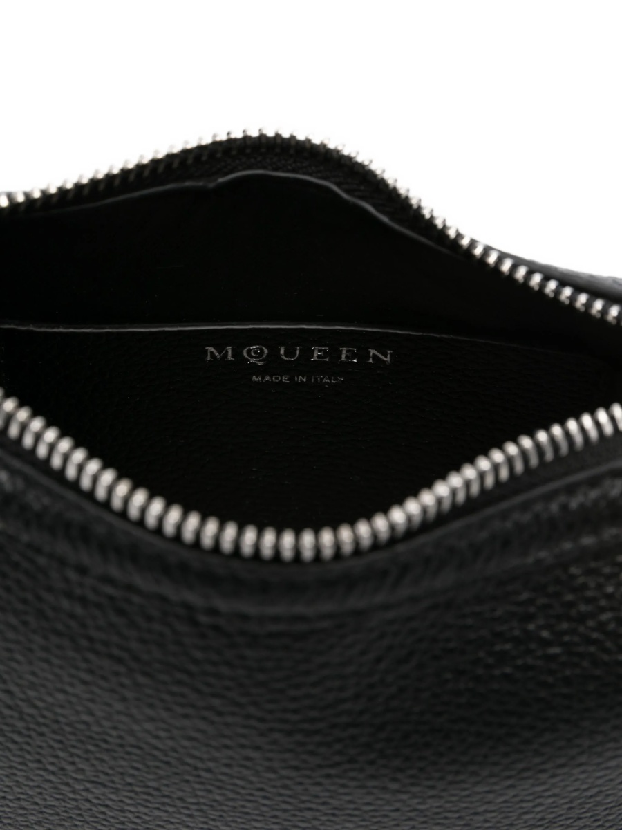 Geanta de umar Alexander McQueen neagra din piele - Img 5