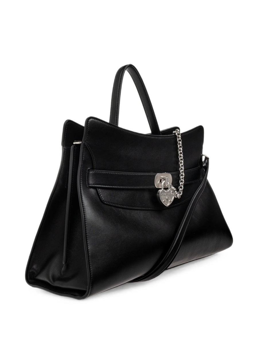 Geanta de umar Alexander McQueen neagra din piele - Img 3