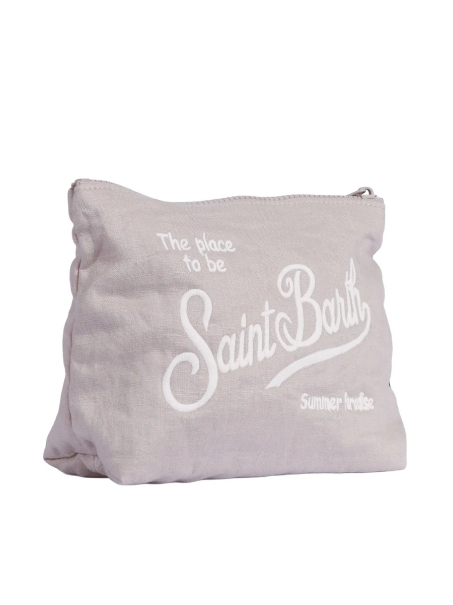 Geanta de umar ALINE SOFT LINEN-VINTAGE 11 BEIGE EMB - Img 2