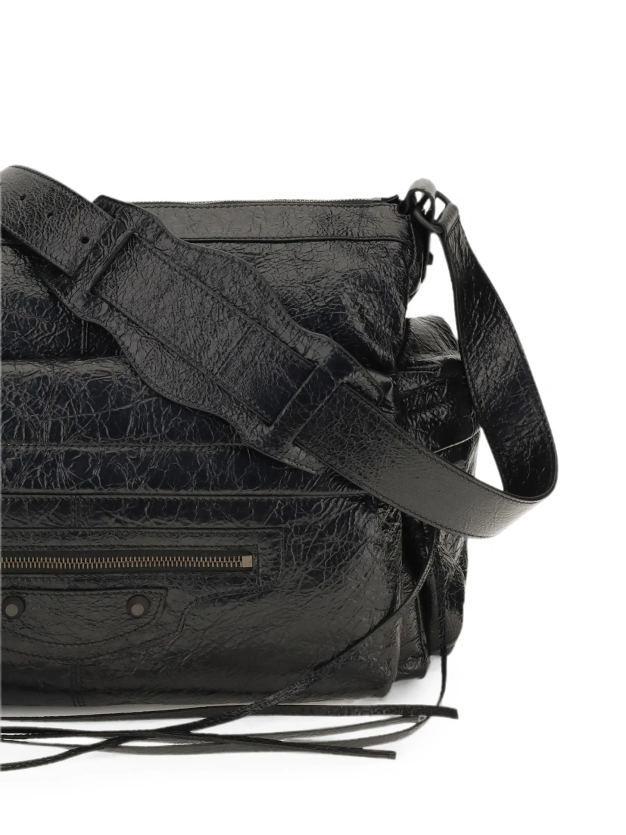 Geanta de umar Balenciaga neagra din piele - Img 3