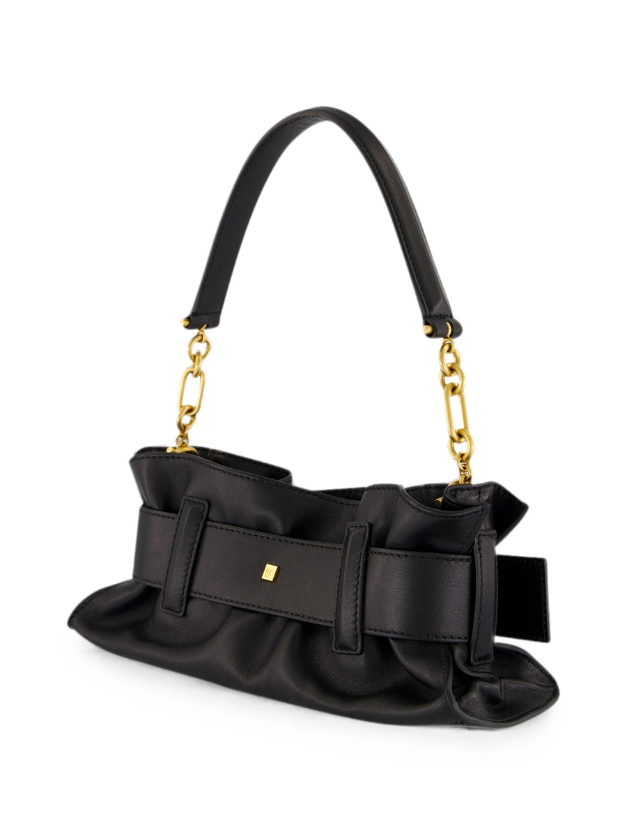 Geanta de umar Balmain neagra din piele - Img 2