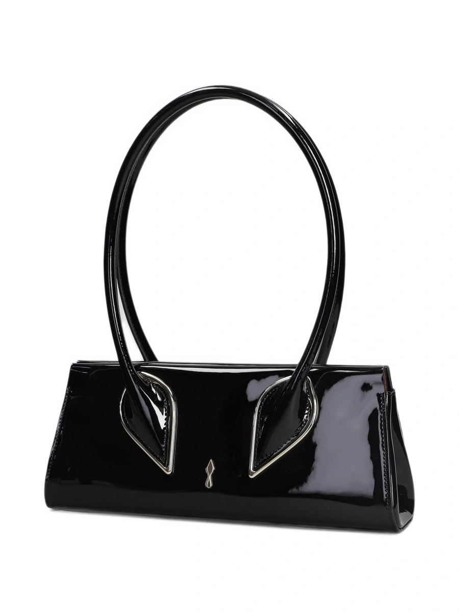 Geanta de umar Christian Louboutin neagra din piele - Img 3