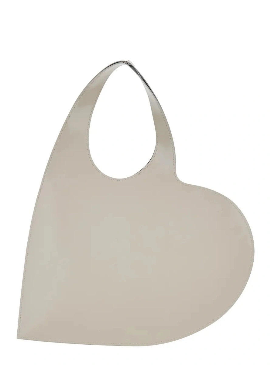 Geanta de umar COPERNI bej din piele 'Heart' - Img 2