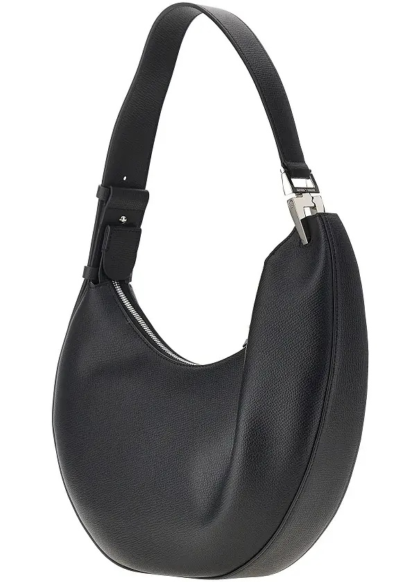 Geanta de umar 'Emporio Armani 1981' grain leather hobo bag - Img 2