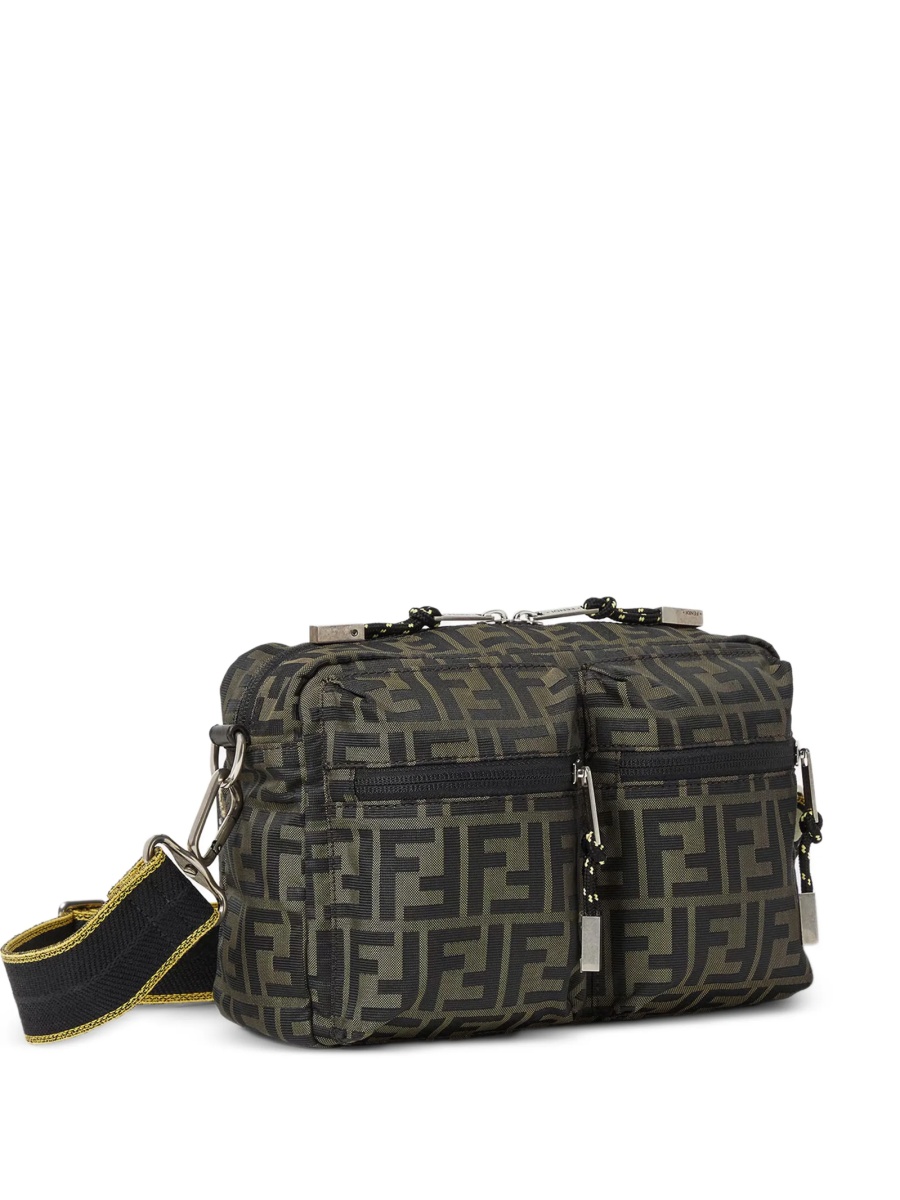 Geanta de umar Fendi maro din polyester - Img 3