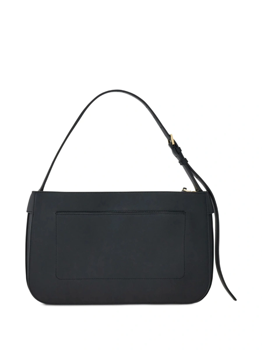 Geanta de umar Ferragamo neagra din piele - Img 4