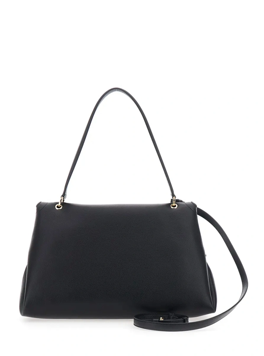 Geanta de umar Ferragamo neagra din piele - Img 2