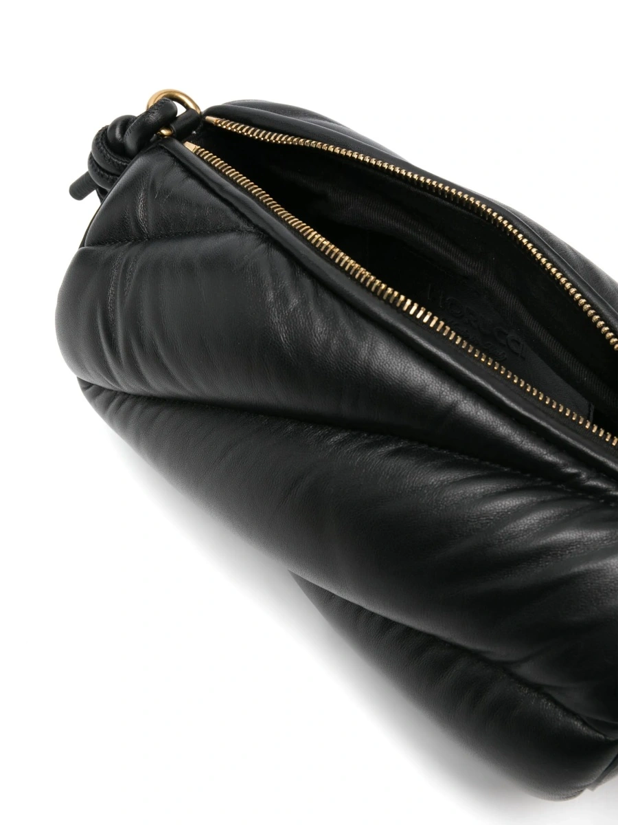 Geanta de umar Fiorucci neagra din piele - Img 4