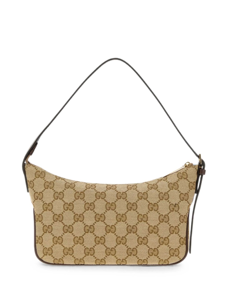 Geanta de umar Gucci neutra din material textil - Img 2