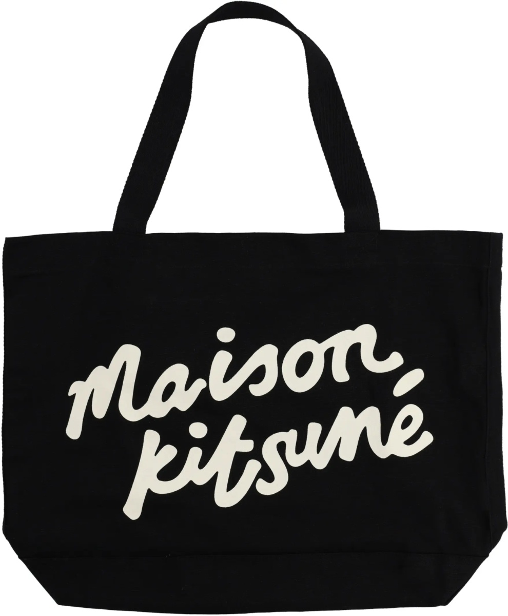 Geanta de umar MAISON KITSUNÉ Borsa Tote Con Scritta - Img 2
