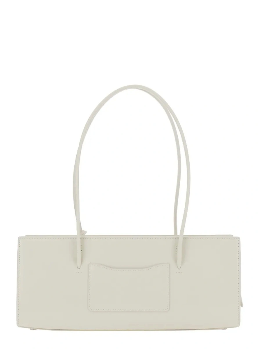 Geanta de umar Marc Jacobs alba din piele - Img 2