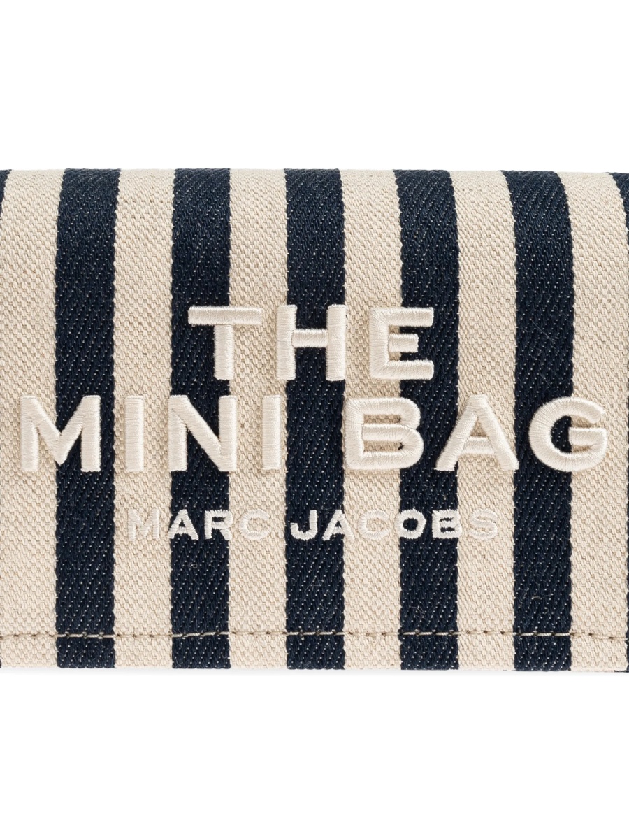 Geanta de umar Marc Jacobs albastra din material textil - Img 5
