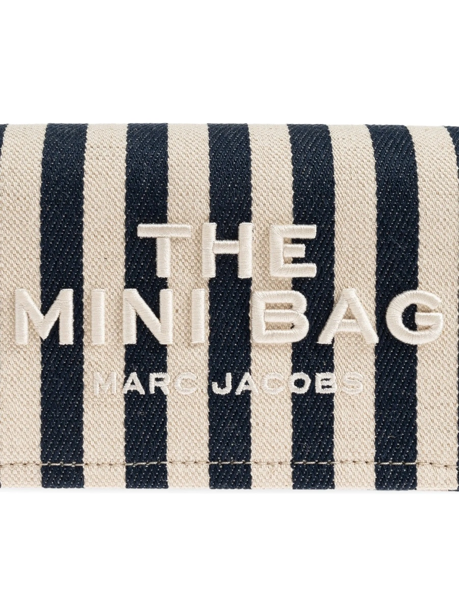 Geanta de umar Marc Jacobs albastra din material textil - Img 5