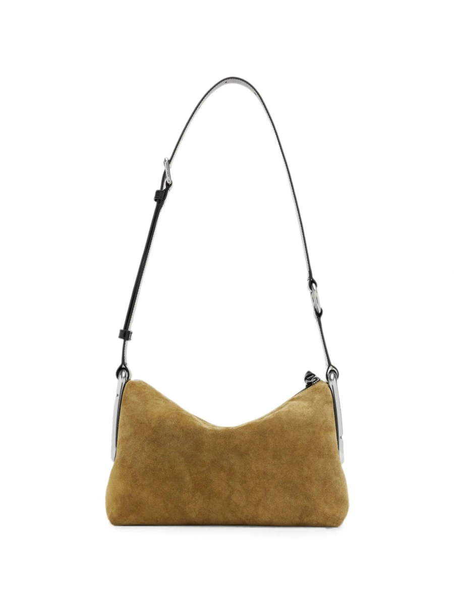 Geanta de umar Marc Jacobs neutra din piele intoarsa - Img 4