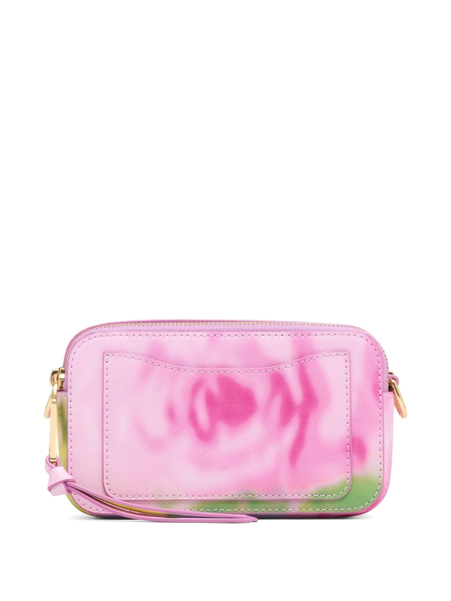 Geanta de umar Marc Jacobs snapshot roz din poliuretan si piele - Img 3