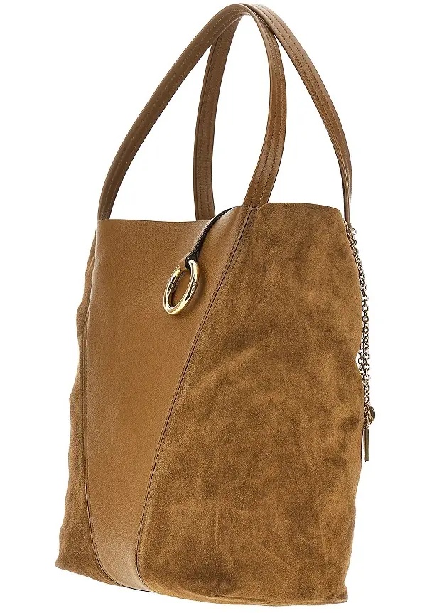 Geanta de umar Medium 'Chloé Spin' leather tote bag - Img 2