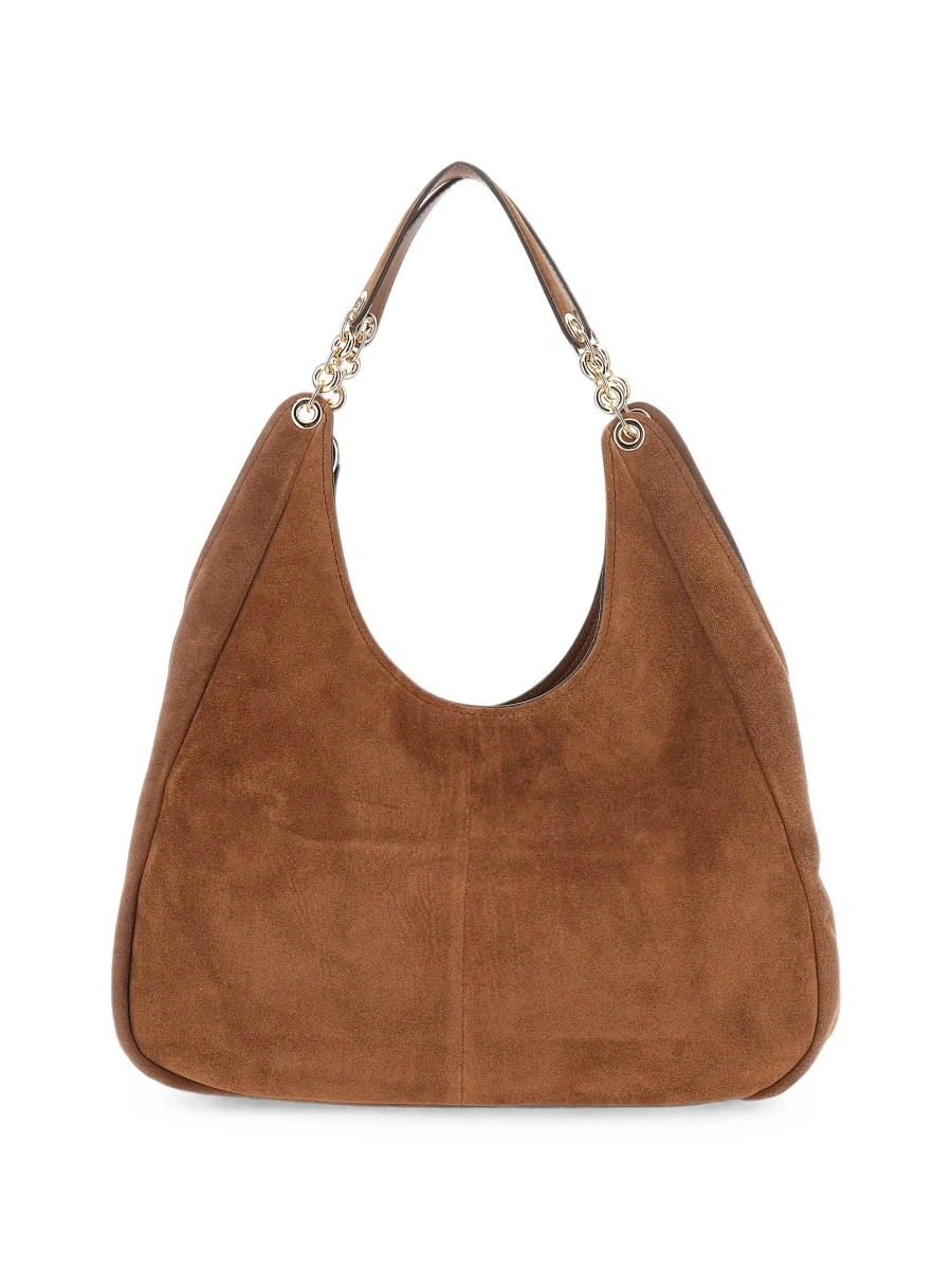 Geanta de umar Michael Kors maro din piele intoarsa 'Ellie' - Img 3