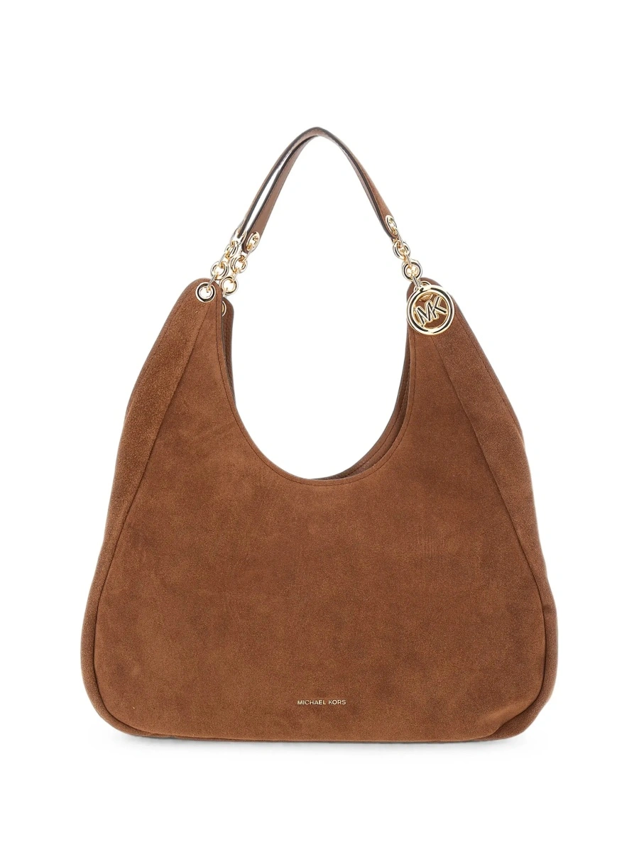 Geanta de umar Michael Kors maro din piele intoarsa 'Ellie' - Img 5