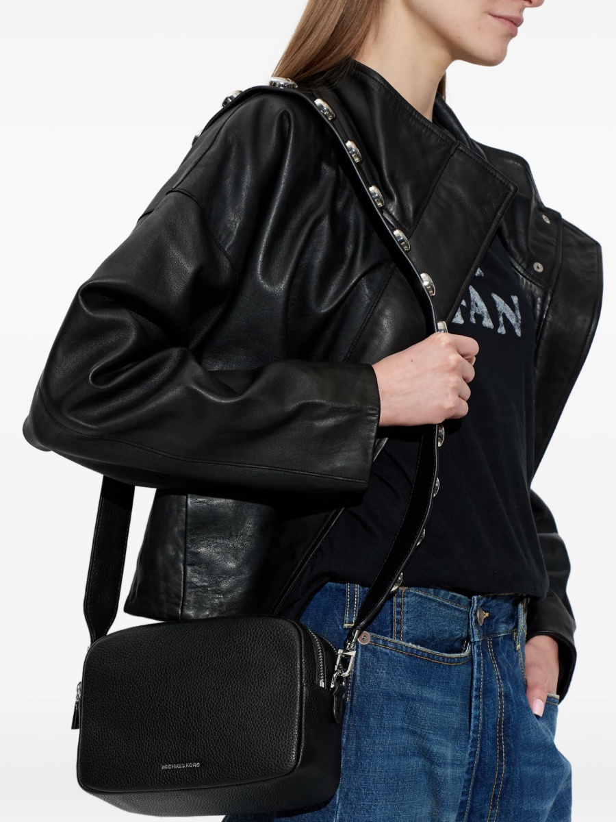 Geanta de umar Michael Kors neagra din piele - Img 2