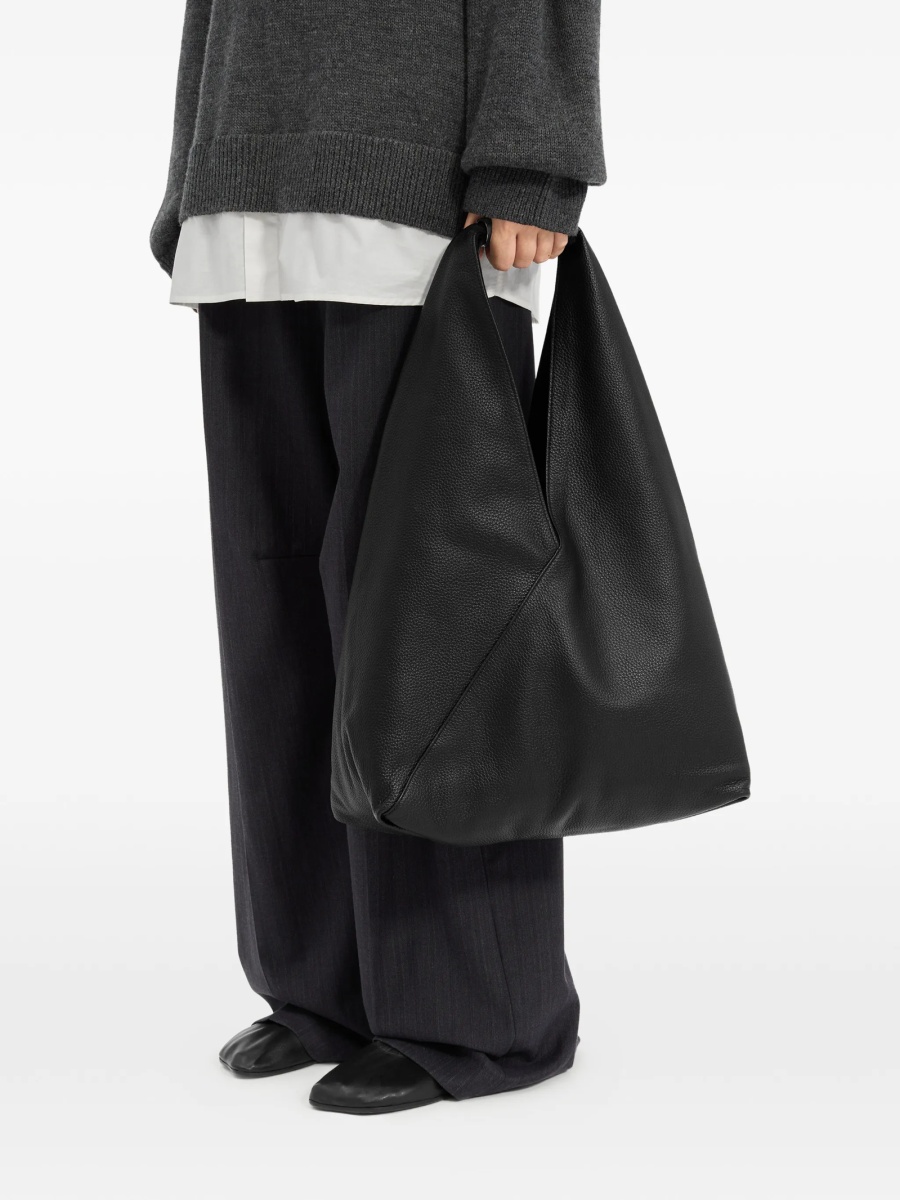 Geanta de umar MM6 Maison Margiela neagra din piele si zamak - Img 2