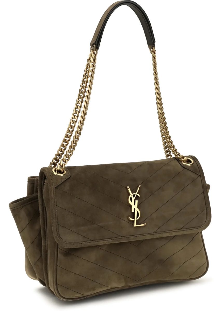 Geanta de umar Niki Tripouch suede Shoulder Bag - Img 2