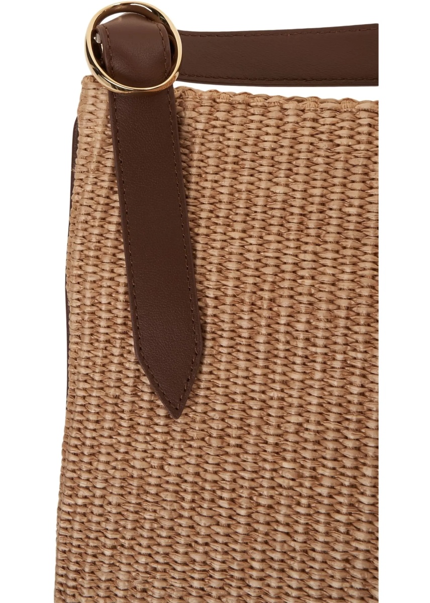 Geanta de umar Raffia shopper - Img 4