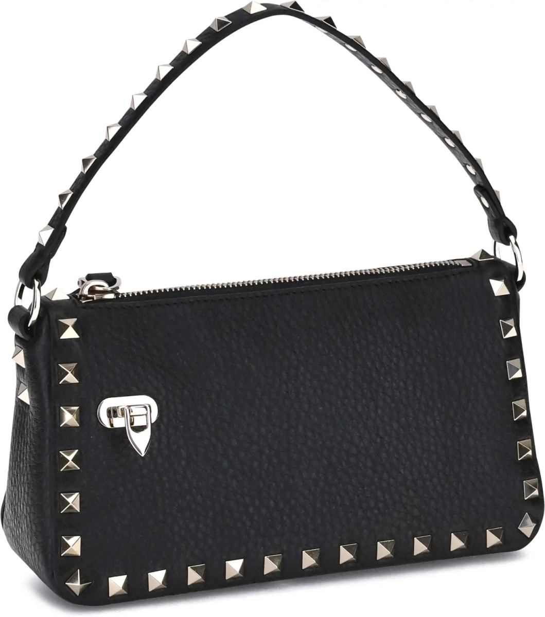 Geanta de umar Rockstud leather Shoulder Bag - Img 3