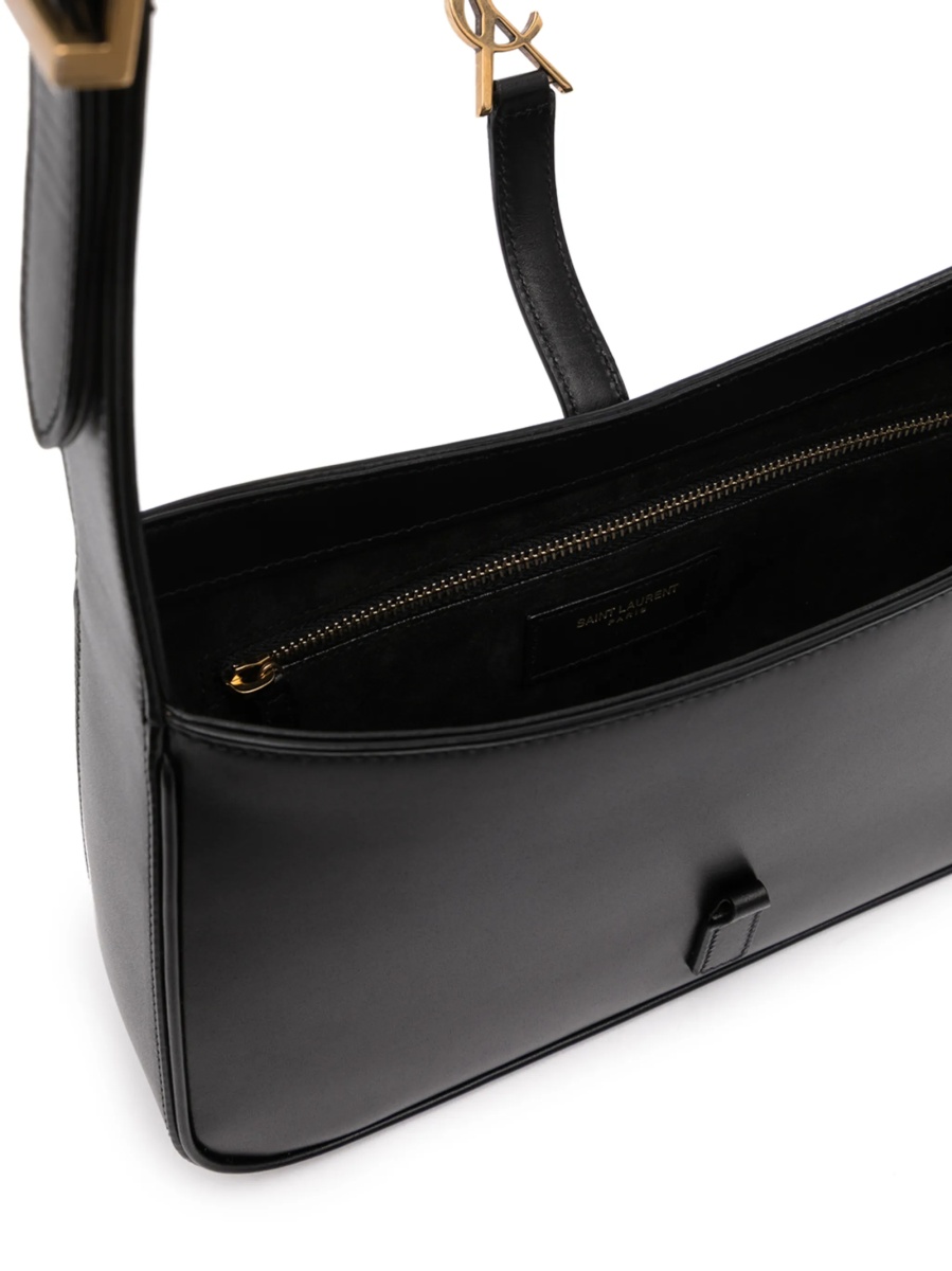 Geanta de umar Saint Laurent 5a7 neagra din piele - Img 5