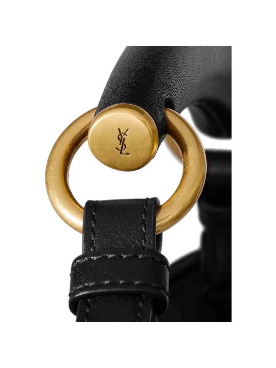 Geanta de umar Saint Laurent neagra din piele - Img 5