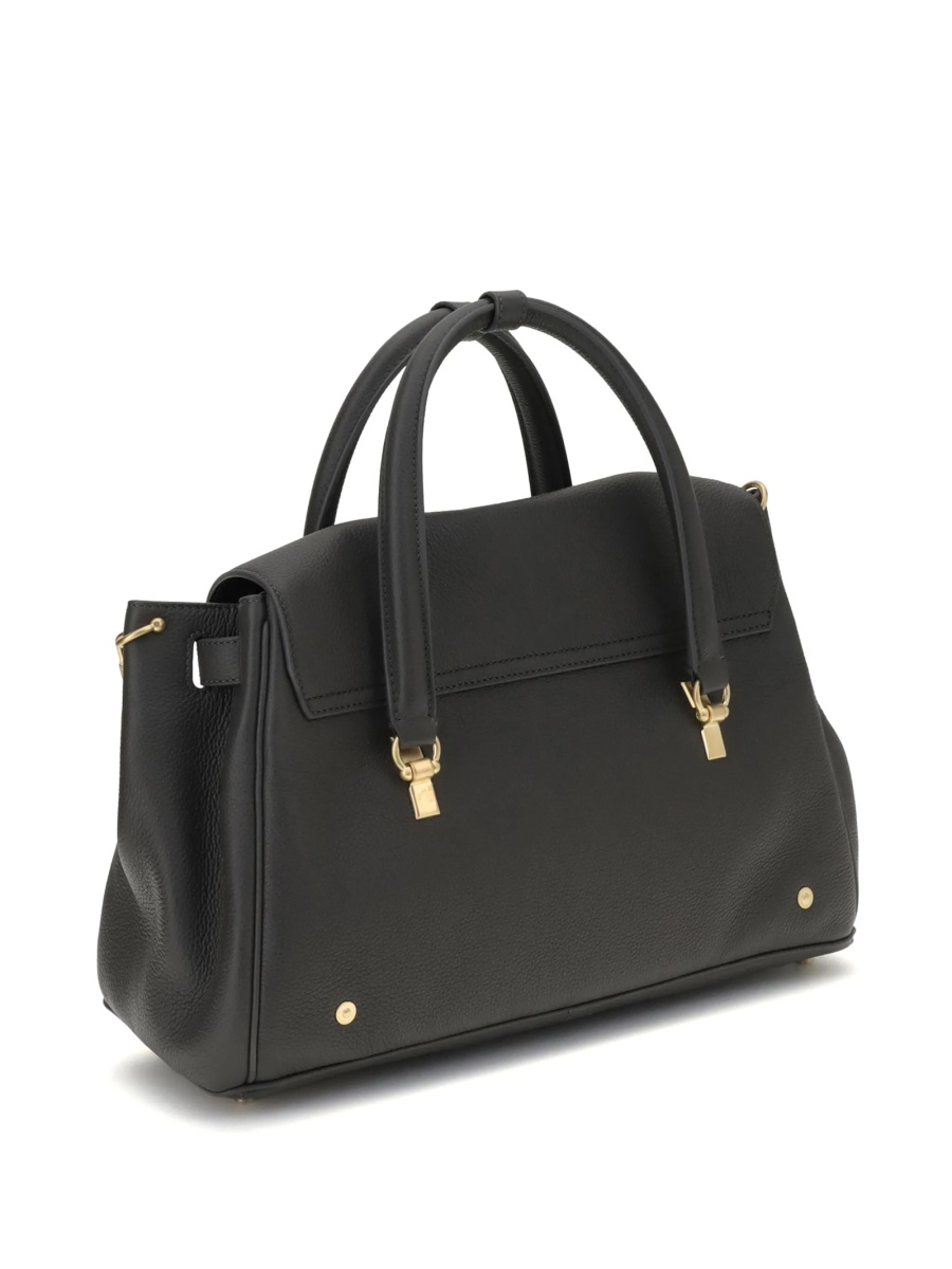 Geanta de umar Thom Browne neagra din piele - Img 4